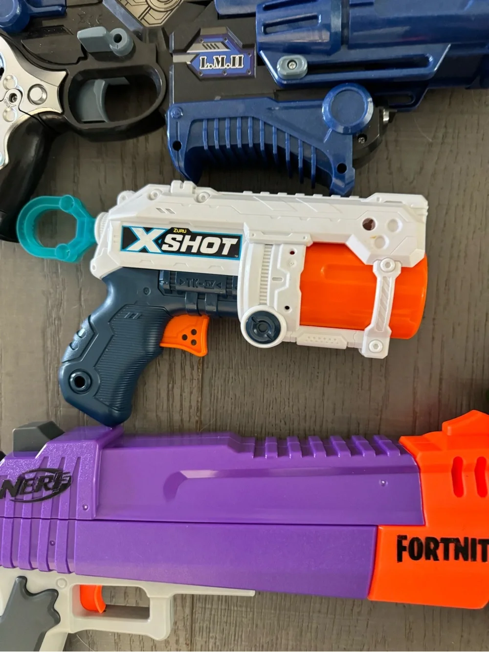 7 Nerf Foam Toy Guns: Flip Flury, X Shot, Fortnite
